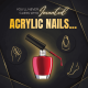 Graphic teasing the unknown inventor of acrylic nails with a nail polish illustration.