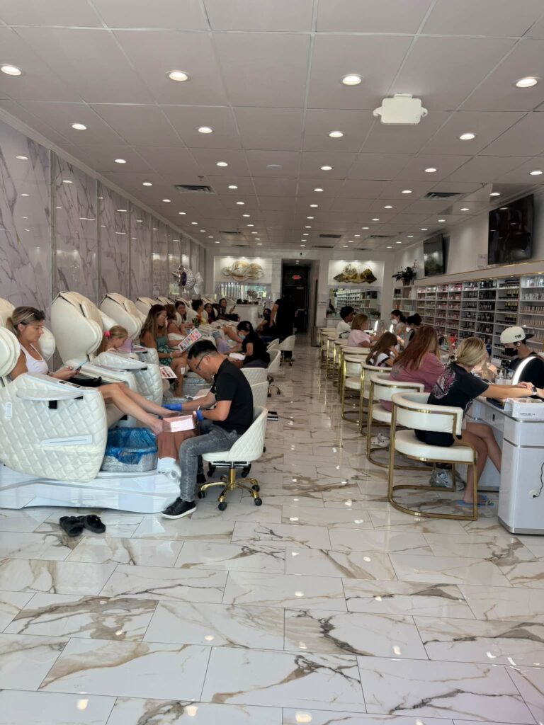 Inside Jimmy Nails & Spa in Columbia, Missouri